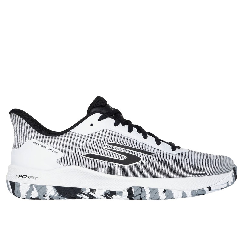 Skechers Viper Court Pro 2.0 – Men’s Pickleball Shoes – WHITE/BLACK