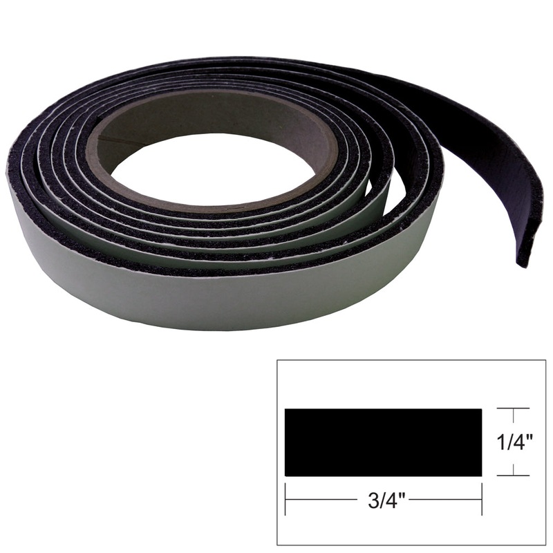 TACO Hatch Tape – 8’L x 1/4H x W – Black [V30-0748B8-2]