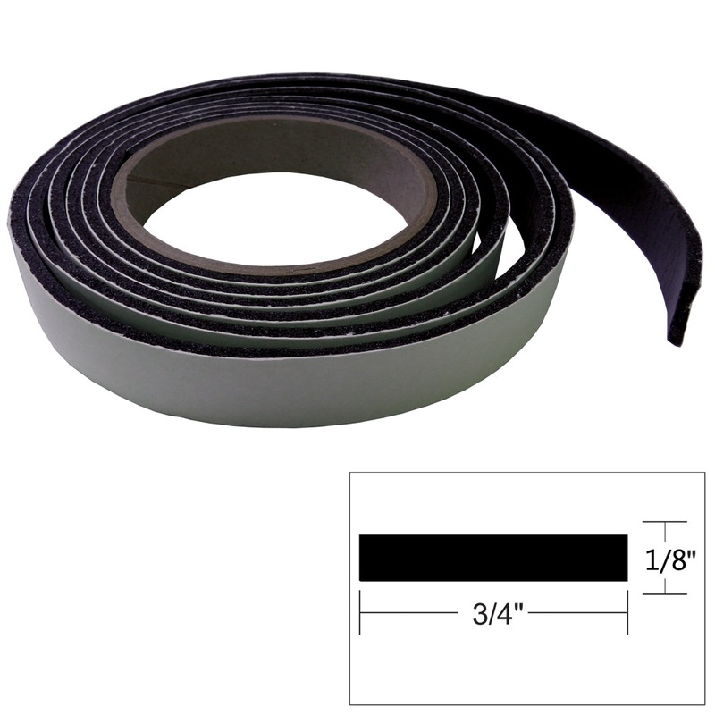 TACO Hatch Tape 8’L x H x W – Black [V30-0744B8-2]