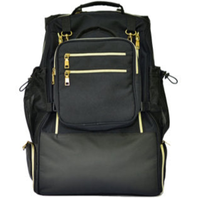 TB & CO Black, Brass Backpack