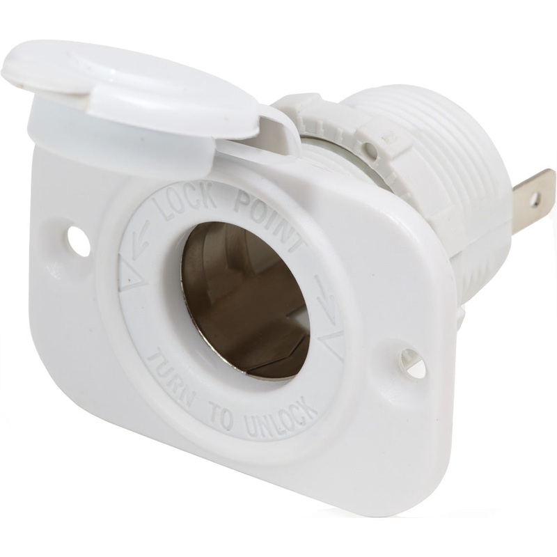 Blue Sea 12V Dash Socket – White [1011200]