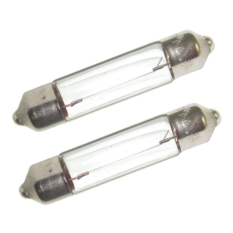 Perko Double Ended Festoon Bulbs – 12V, 10W, .74A – Pair [0070DP0CLR]