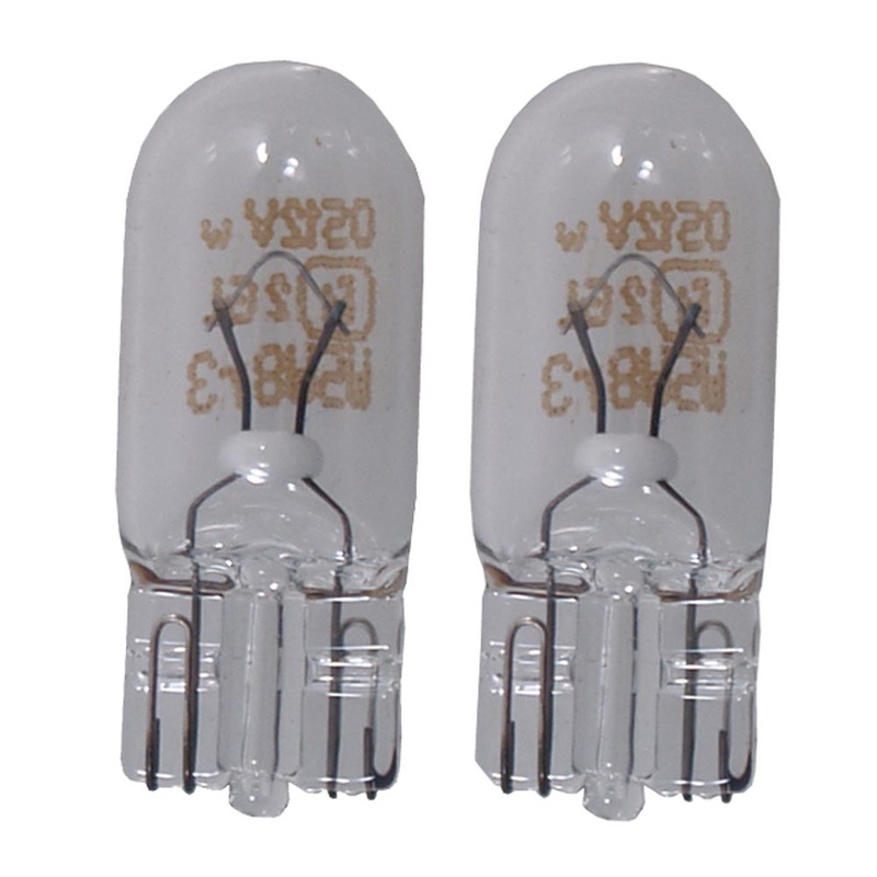 Perko Wedge Base Bulb – 12V, 5W, .35A – Pair [0338DP1CLR]