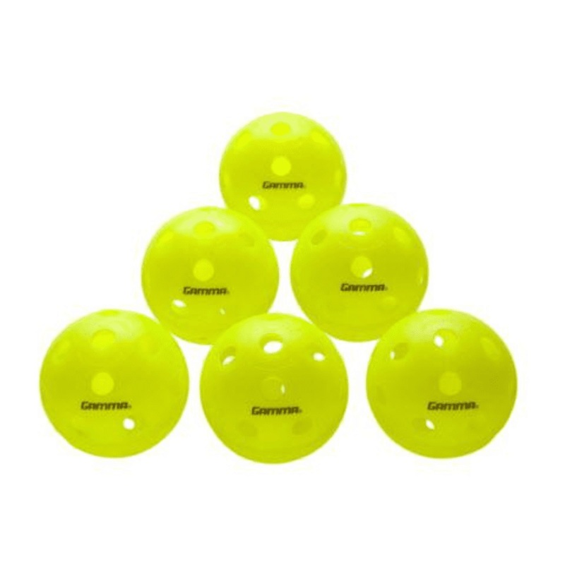 Gamma Sports Indoor Pickleballs Photon – 6 Pack