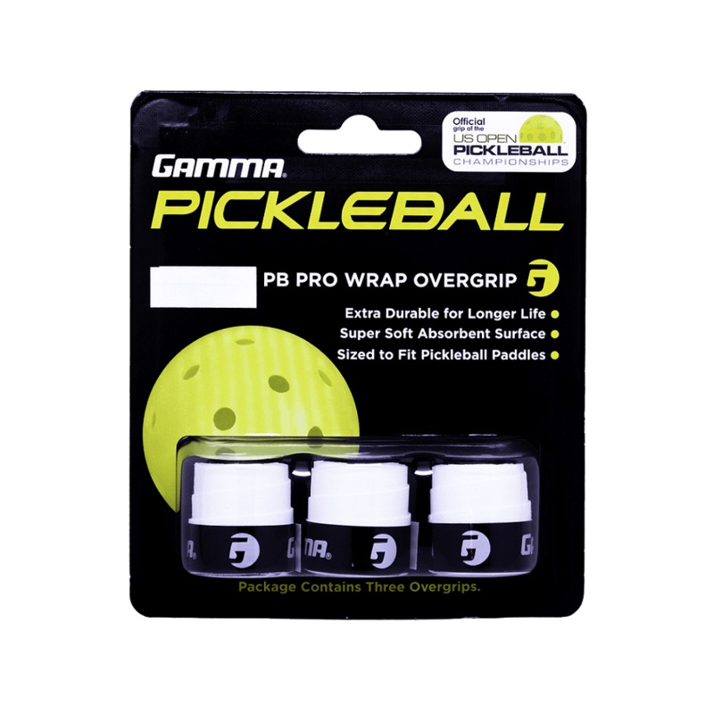 Gamma Sports Pickleball PB Pro Wrap Overgrip – 3 Units