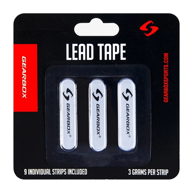 Gearbox Pickleball Lead Tape – 3 Gram Strips – 9 Pack