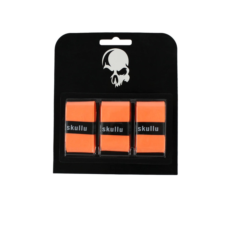 SkullU Padel Overgrips | x3|Orange|White|Yellow