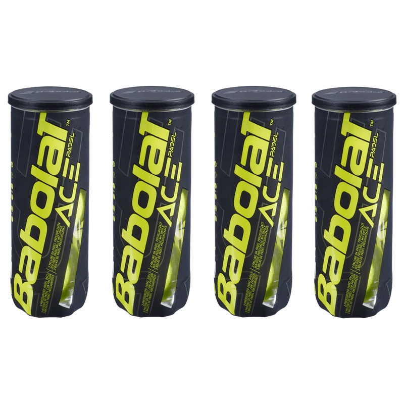 Babolat Ace Padel Balls | 4x Can Bundle