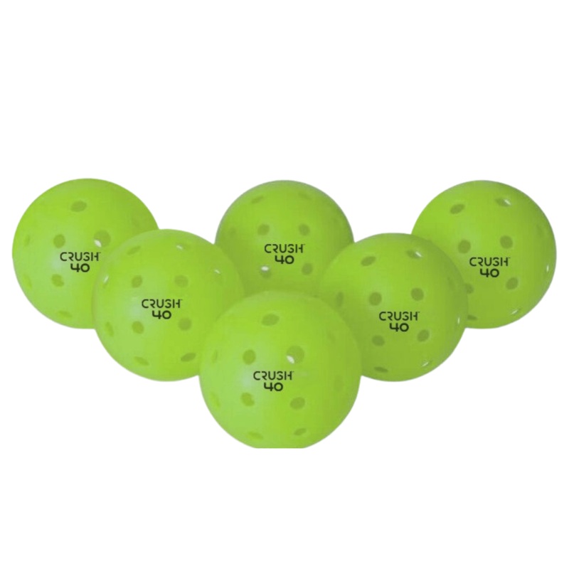Crush Sports Pickelballs CRUSH 40 | 6 Pack Bag
