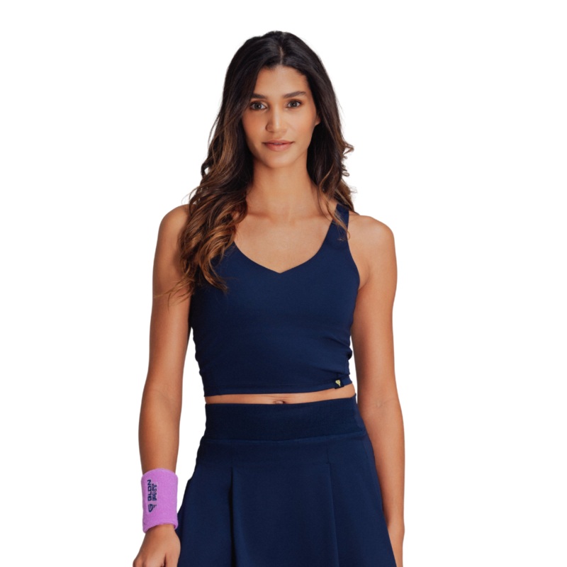 GLDN PNT Match Point Bra Top Navy