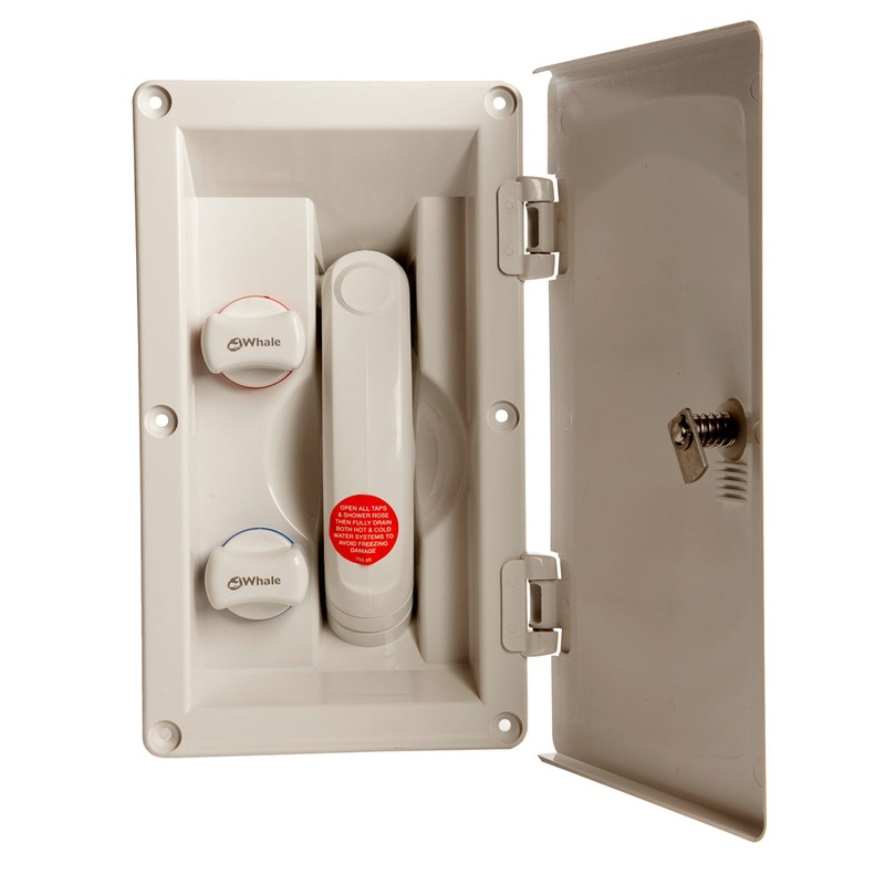 Whale Swim ‘N’ Rinse Transom Shower Hot & Cold Mixer w/Cover [RT2658]