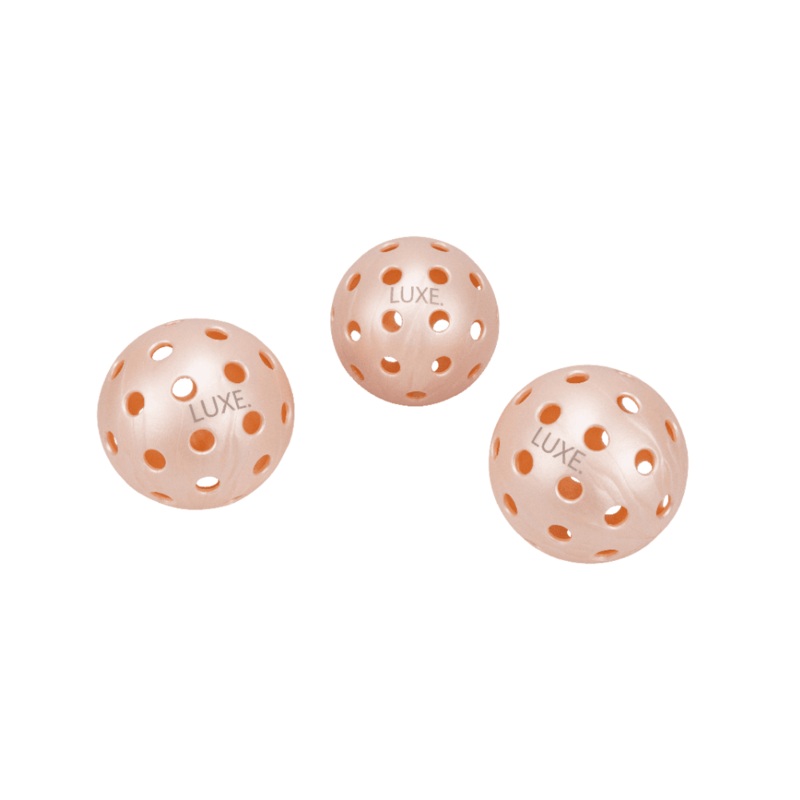 Luxe Pickleball Pink Pickleballs – Pack of 3