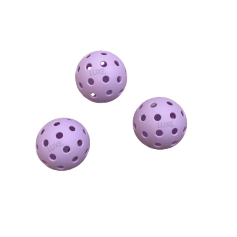 Luxe Pickleball Purple Pickleballs – Pack of 3
