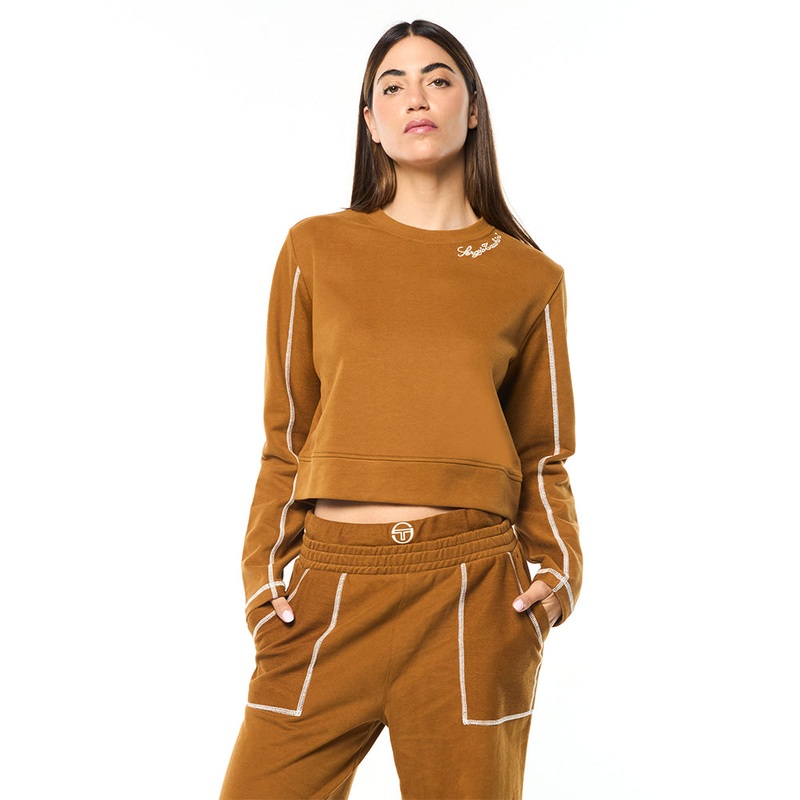 Sergio Tacchini Greta Crewneck – Bronze Brown