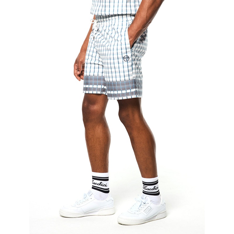 Sergio Tacchini Quadretto Cabana Short – Brilliant White