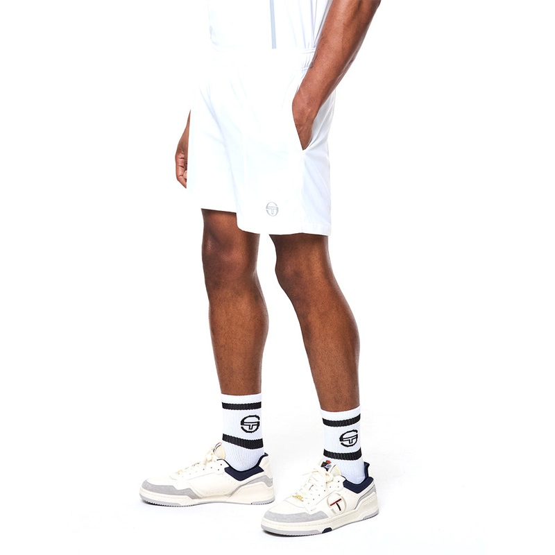 Sergio Tacchini Campo Court Short – Brilliant White