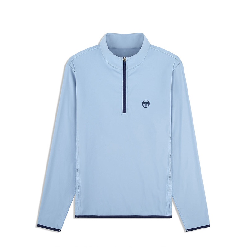 Sergio Tacchini Elio 1/4 Zip Pullover – Faded Denim