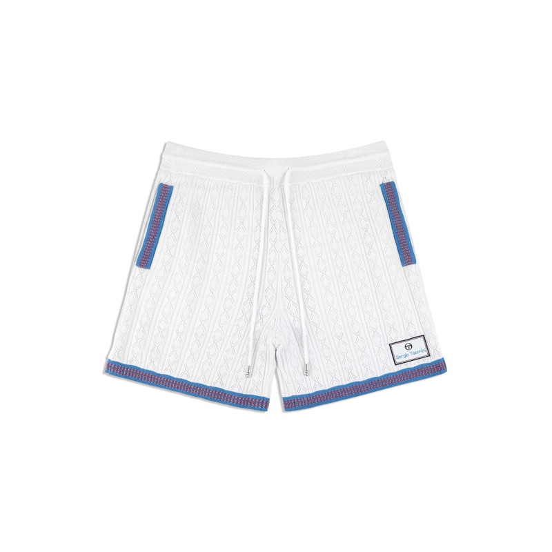 Sergio Tacchini Aldo Pointelle Shorts – Brilliant White