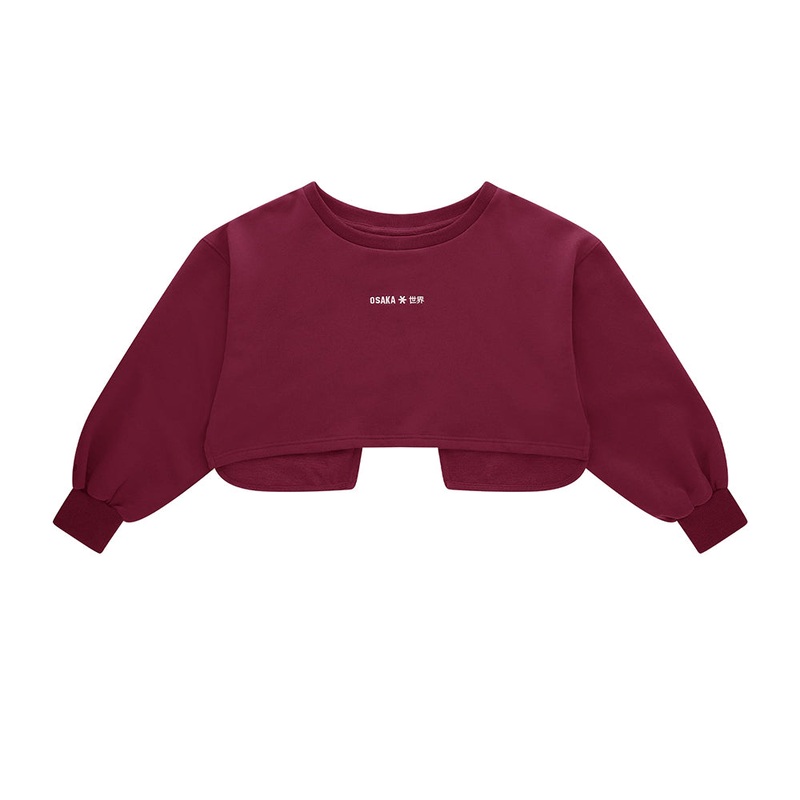 Osaka Women Crossed Back Sweater | Cherry Lacquer