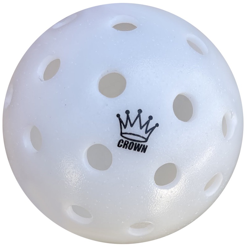 CROWN PICKLEBALL – High-Performance CONTRAST OUTDOOR Pickleballs (3-PACK COCONUT)