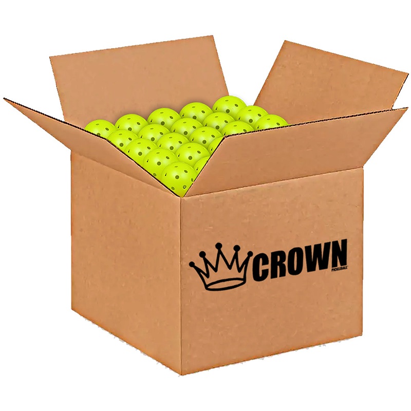 CROWN PICKLEBALL – High-Performance INDOOR Pickleballs (100-PACK APPLE)