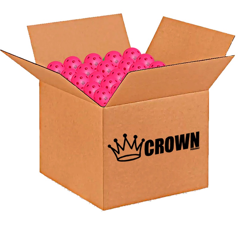 CROWN PICKLEBALL – High-Performance INDOOR Pickleballs (100-PACK DRAGONFRUIT)