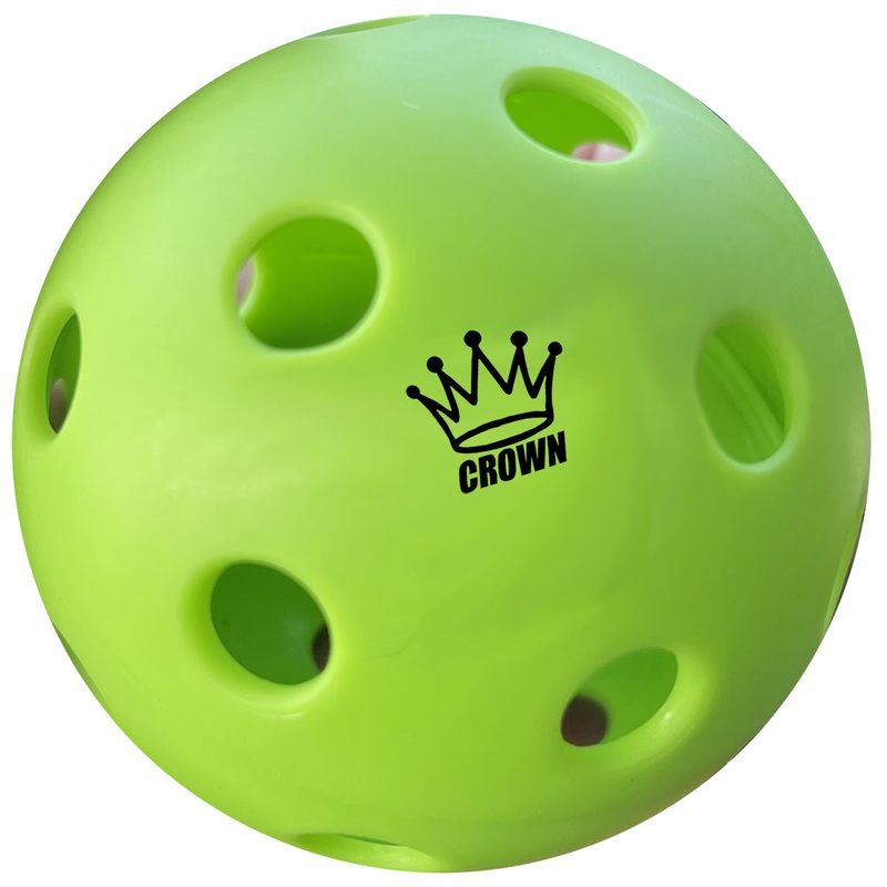 CROWN PICKLEBALL – High-Performance INDOOR Pickleballs (3-PACK APPLE)