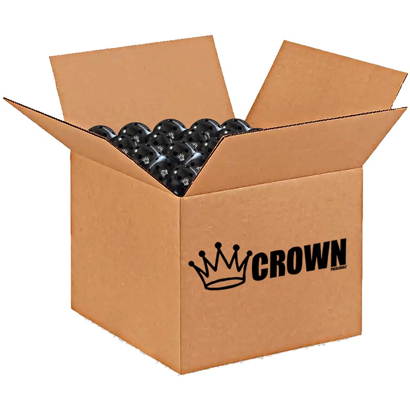 CROWN PICKLEBALL – High-Performance OUTDOOR Pickleballs (100-PACK BLACKBERRY)