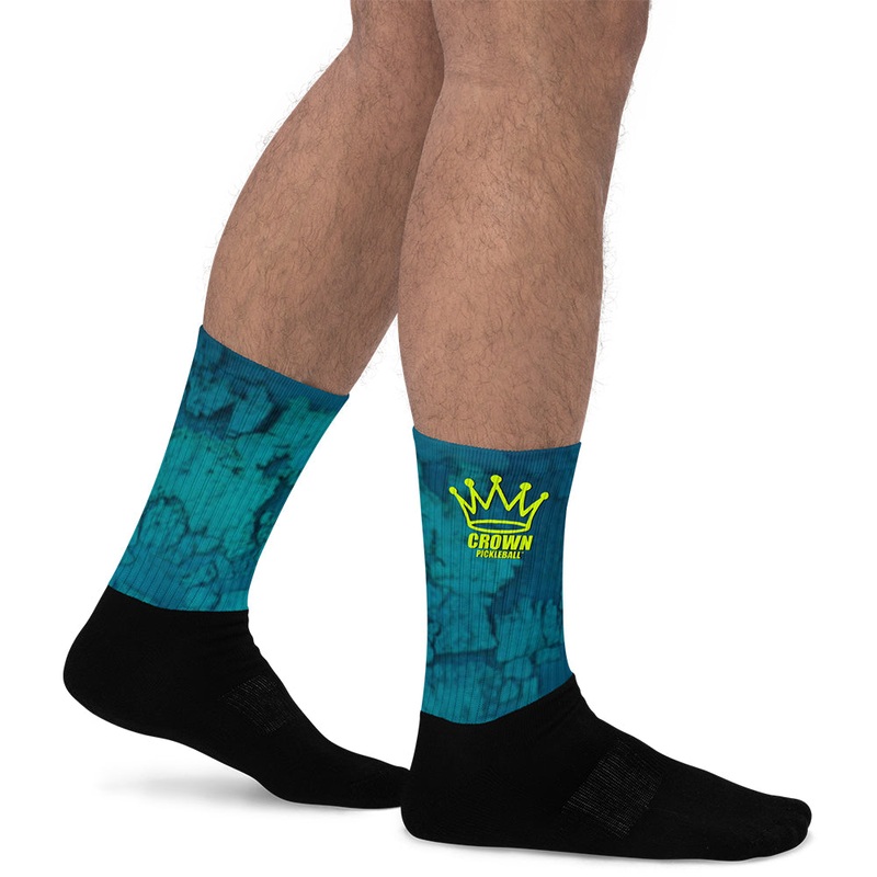 CROWN PICKLEBALL – Ocean Socks (Blue)