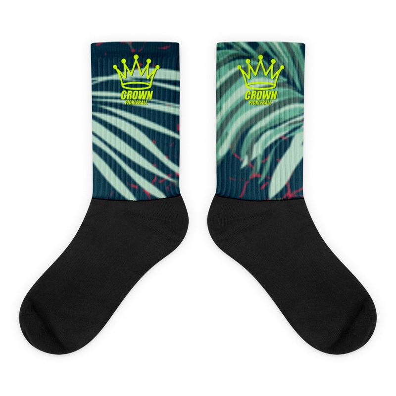 CROWN PICKLEBALL – Tropical Socks (Green)