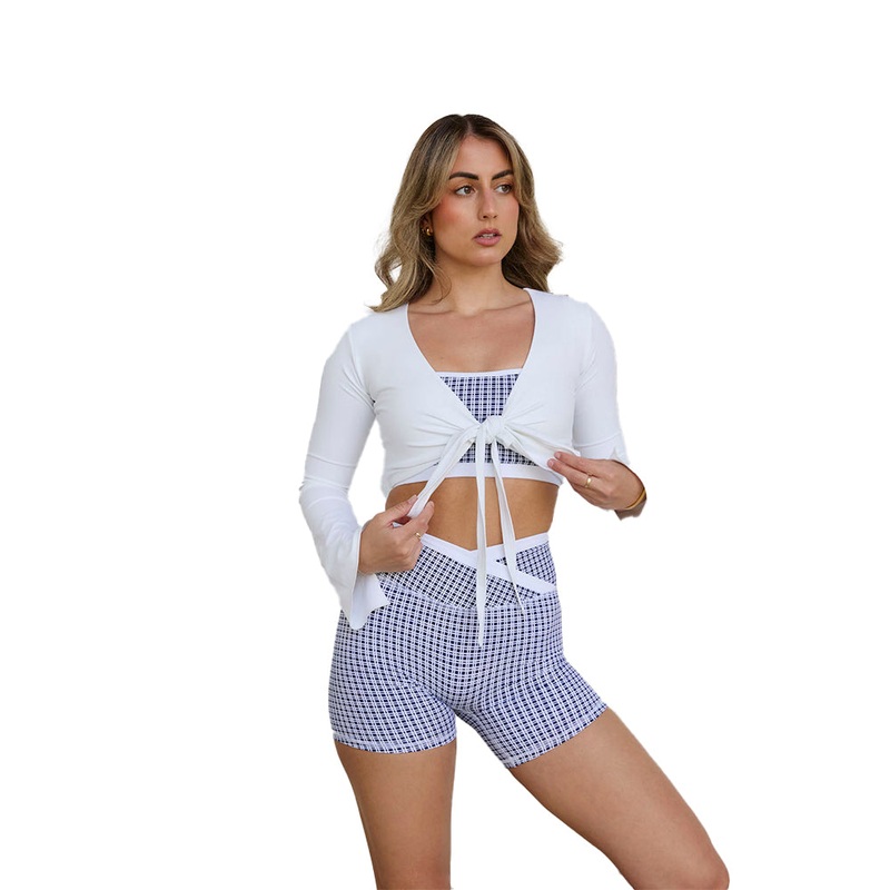 Astoria LUXE BALANCE Essential Sports Bra – Blue Lattice