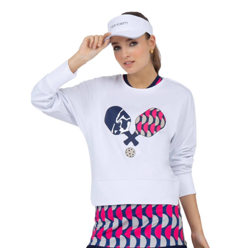 inPhorm NYC Camila Performance Sweatshirt – Pickleball Print