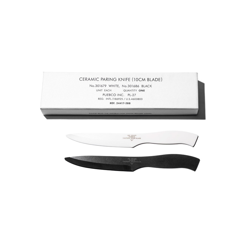 CERAMIC PARING KNIFE|Black|White
