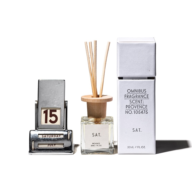 OMNIBUS FRAGRANCE|Mon. [ Brisk ]|Tue. [ Orchid ]|Wed. [ Ocean ]|Thu. [ Teakwood ]|Fri. [ Tuberose ]|Sat. [ Provence ]|Sun. [ Linen ]