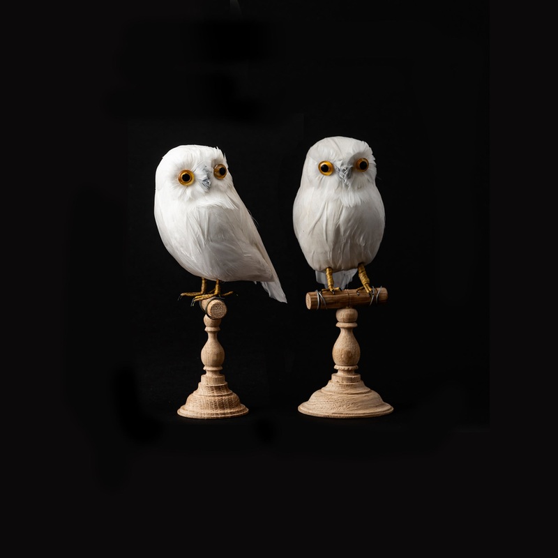 ARTIFICIAL BIRDS Owl White / Small