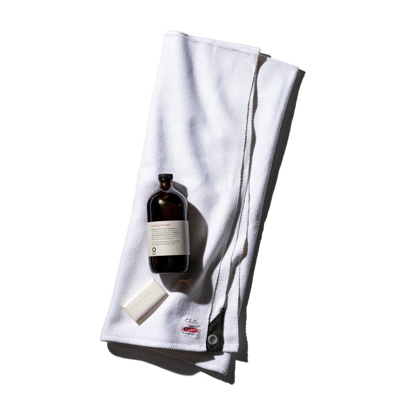 COTTON TOWEL WITH VINTAGE EYELET / Rectangle