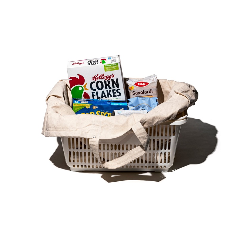 LABOUR TOTE BAG / Large|Black|Off White