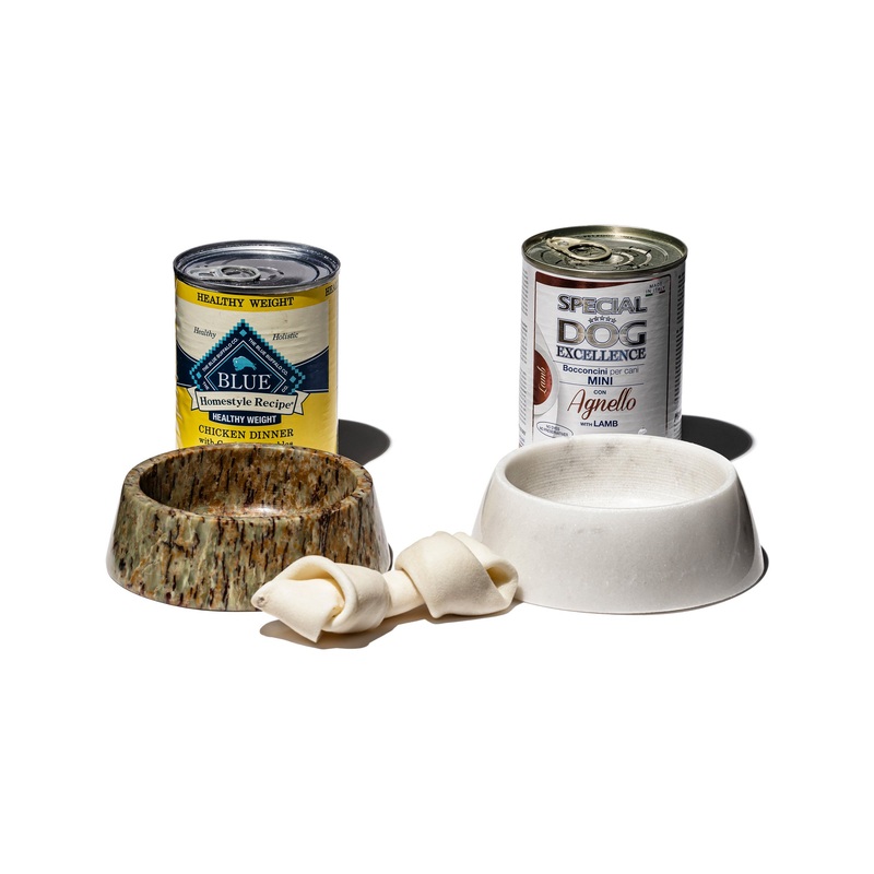 MARBLE PET BOWL|White|Mix Color