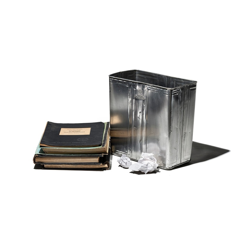 RECYCLE STEEL TRASH CAN / Rectangle