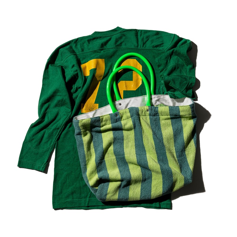 POOL BAG SINGLE COLOR LINING / Green x Green