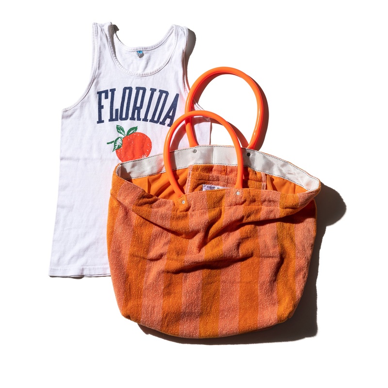 POOL BAG SINGLE COLOR LINING / Orange x Orange