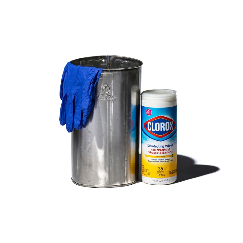 RECYCLE STEEL TRASH CAN / Round 180