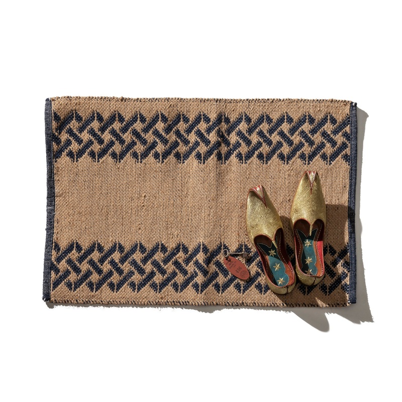 TILE PATTERNED JUTE MAT / Sicily