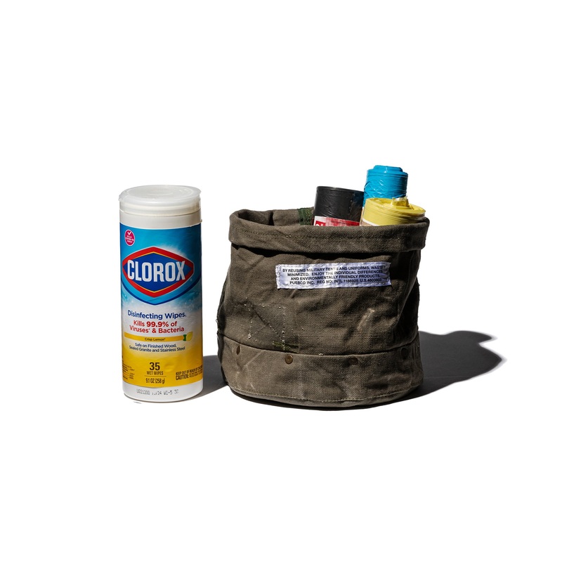 VINTAGE MATERIAL ORGANIZER WITH RIVET / Medium