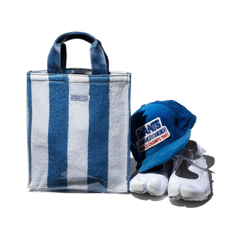 COVERED TOWEL DOCUMENT BAG|Green x White|Yellow x White|Green x Pink|Orange x Pink|Blue x Light Blue|Blue x White|Light Green x Light Blue|Green x Yellow|Light Green x Yellow Green