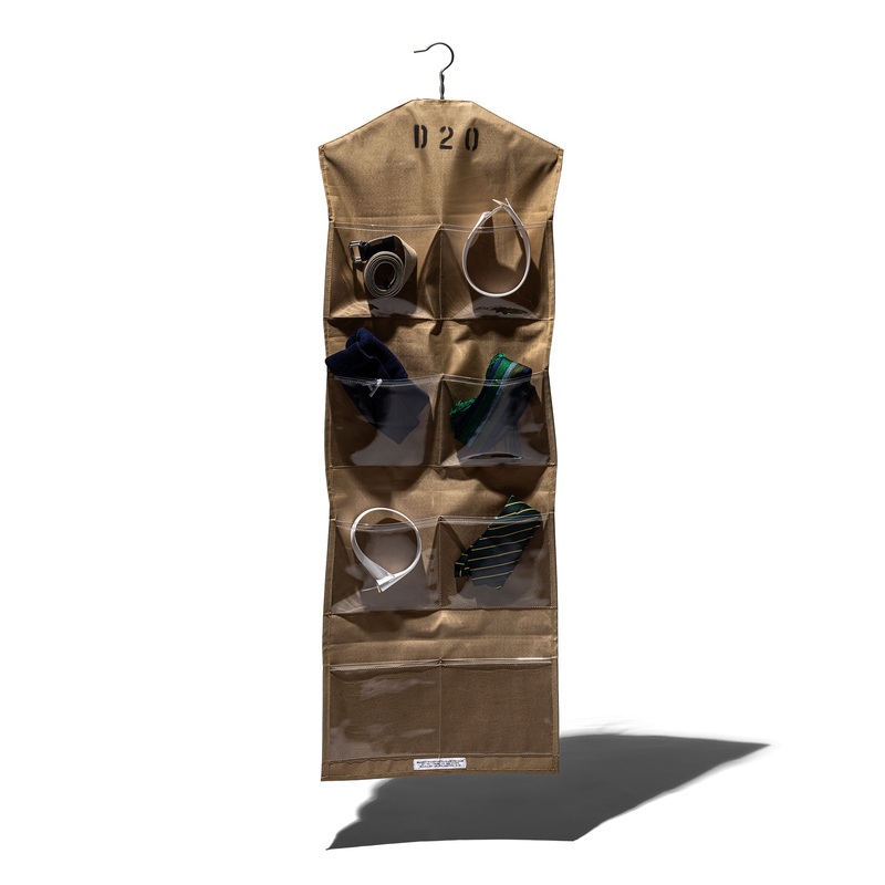 RUBBERIZED FABRIC HANGING ORGANIZER / ACCESSORY 8 Pockets