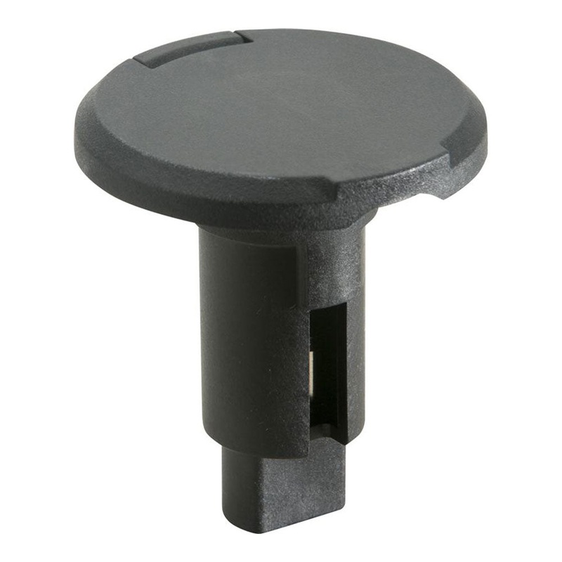 Attwood LightArmor Plug-In Base – 2 Pin – Black – Round [910R2PB-7]