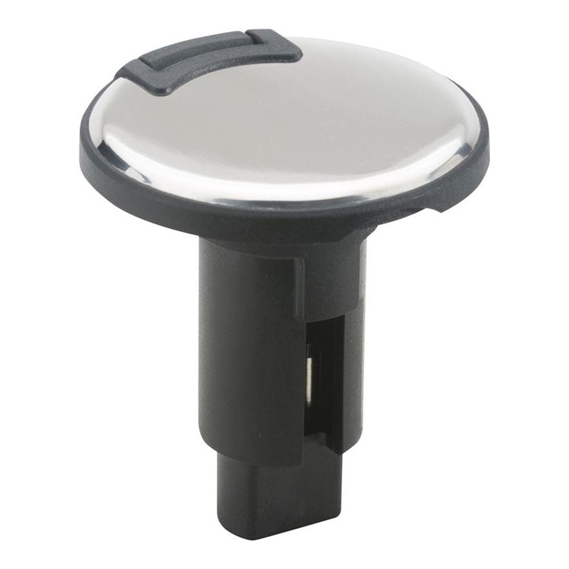 Attwood LightArmor Plug-In Base – 2 Pin – Stainless Steel – Round [910R2PSB-7]