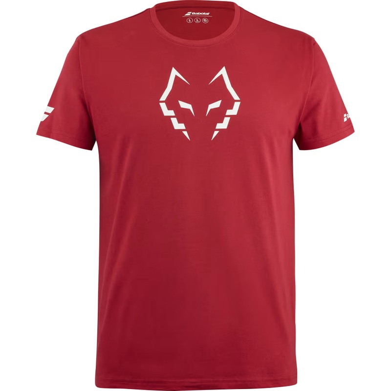 Babolat Lebron Cotton T-Shirt|S|M|L|XL|Red|Black