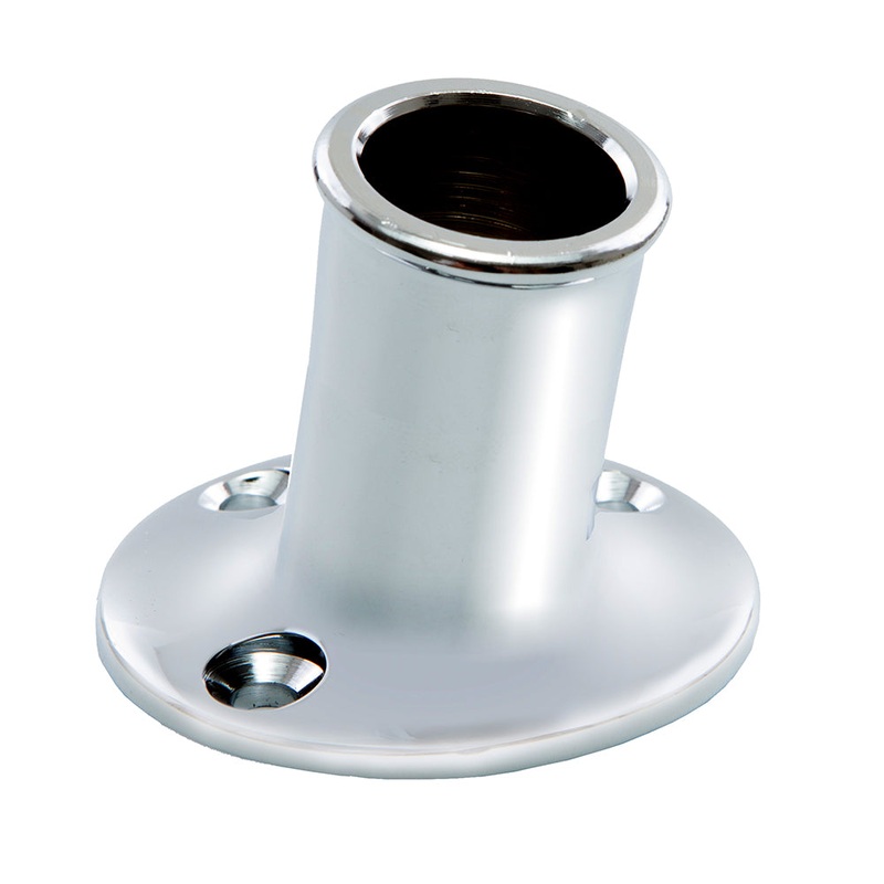 Whitecap Top-Mounted Flag Pole Socket CP/Brass – 3/4 ID [S-5001]